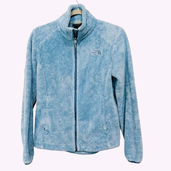 The North Face Women's light Blue Fleece Jacket Size Small Full Zip - Picture 1 of 12